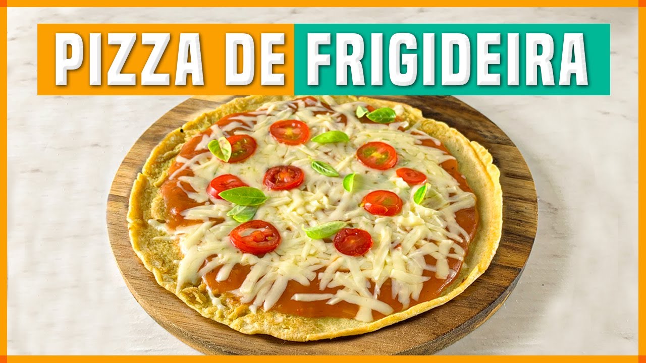 PIZZA FIT DE FRIGIDEIRA DE 5 MINUTOS! Receita Fit F&aacute;cil de Almo&ccedil;o ou Jantar para Perder Peso!