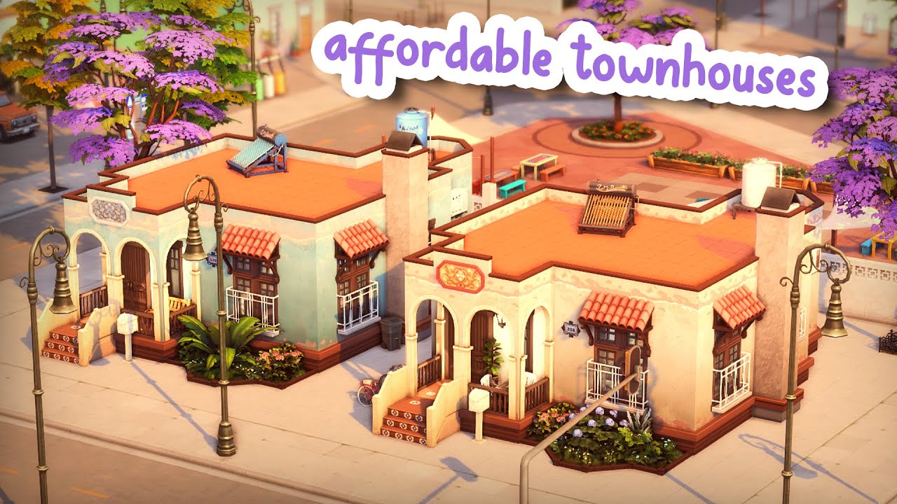 Affordable Rental Townhouses ☀️ || The Sims 4 Speed Build