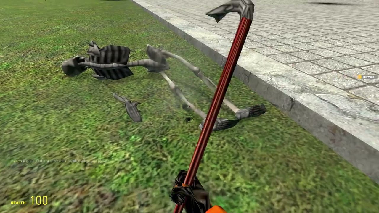 weird sound occuring with ragdoll! D: