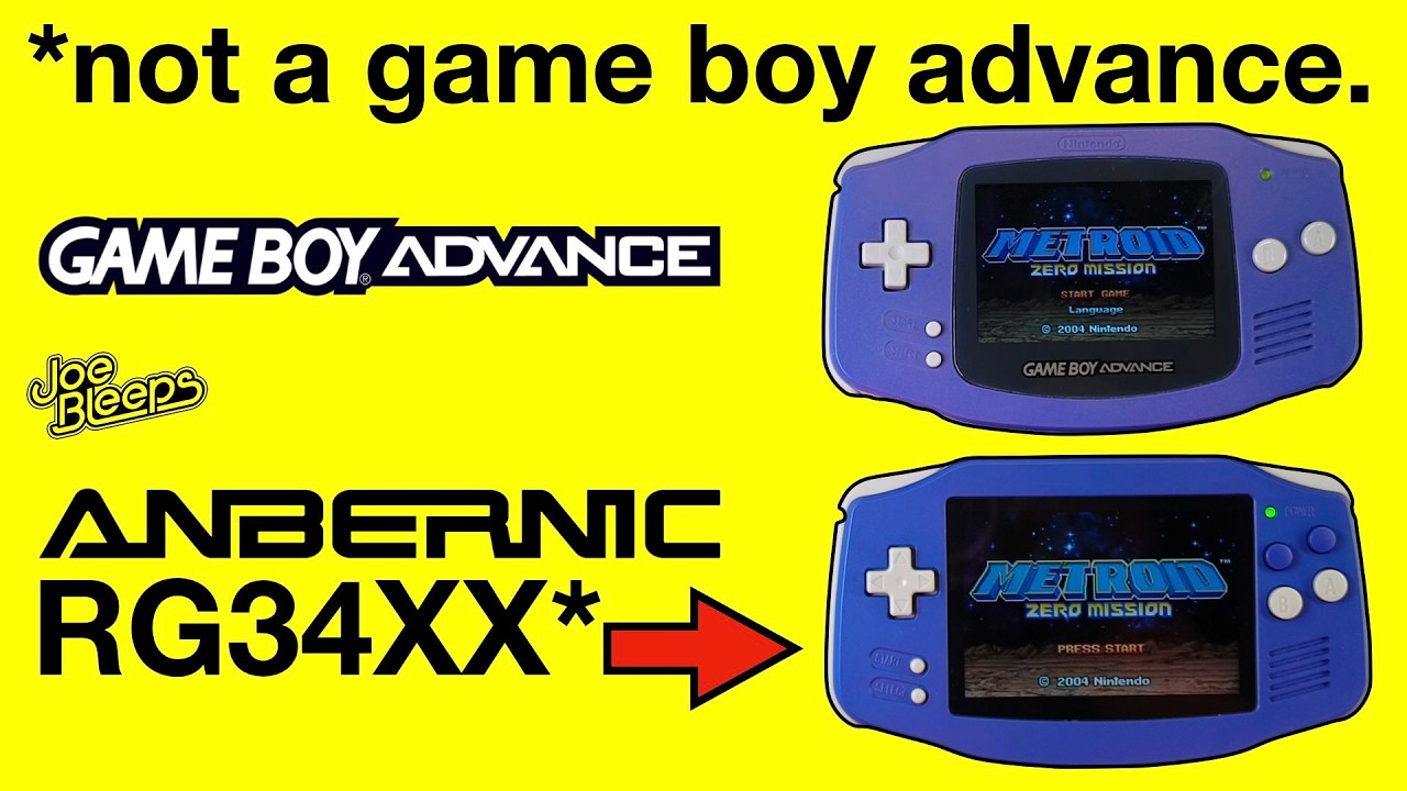 Does Anbernic's RG34XX capture the magic of the original Game Boy Advance?