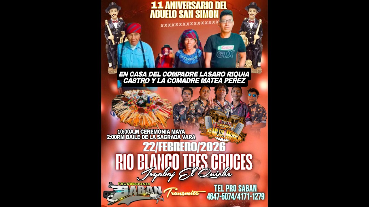 RIO BLANCO TRES CRUCES JOYABAJ EN CASA DEL COMPADRE LAZARO RIQUIA Y ESPOSA MATEA PEREZ.