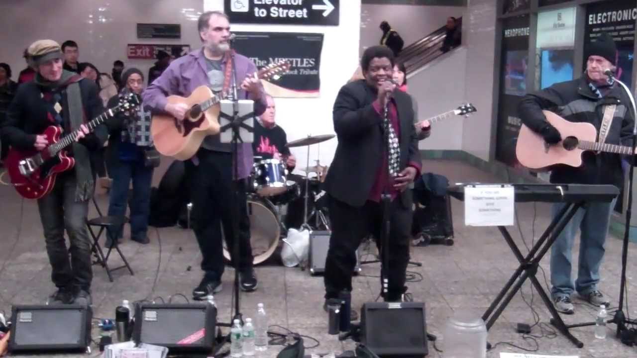 (I Can't Get No) Satisfaction - The Meetles - Times Square 1-18-14
