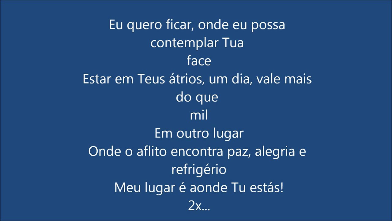 Há um lugar ( Renascer Praise ).