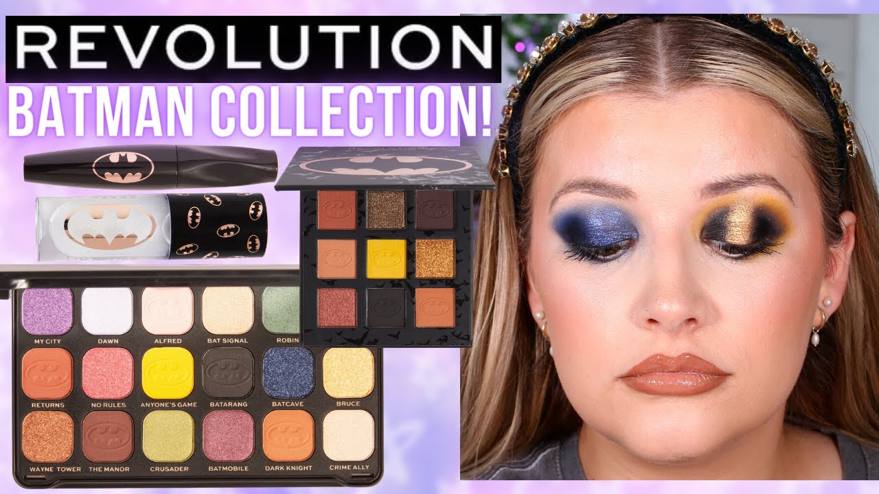 REVOLUTION BATMAN COLLECTION 🦇 | BATMAN PALETTES, GLOSS & MASCARA | COLLAB WITH 