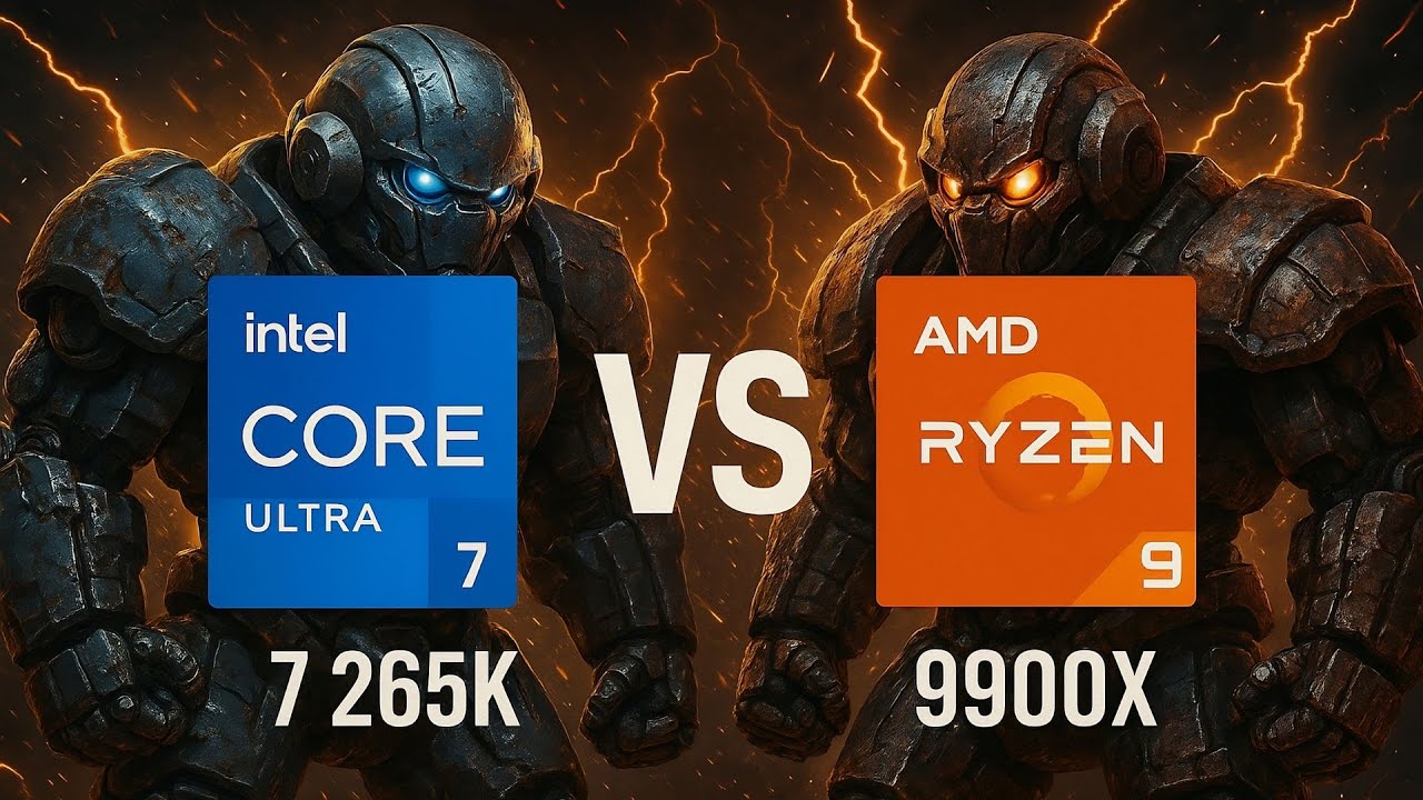 CORE ULTRA 7 265K VS RYZEN 9 9900X