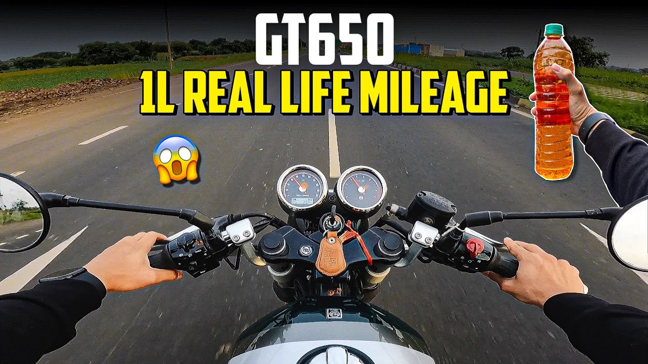Continental GT650 1Liter Mileage 😱| Real Life Mileage test🔥|