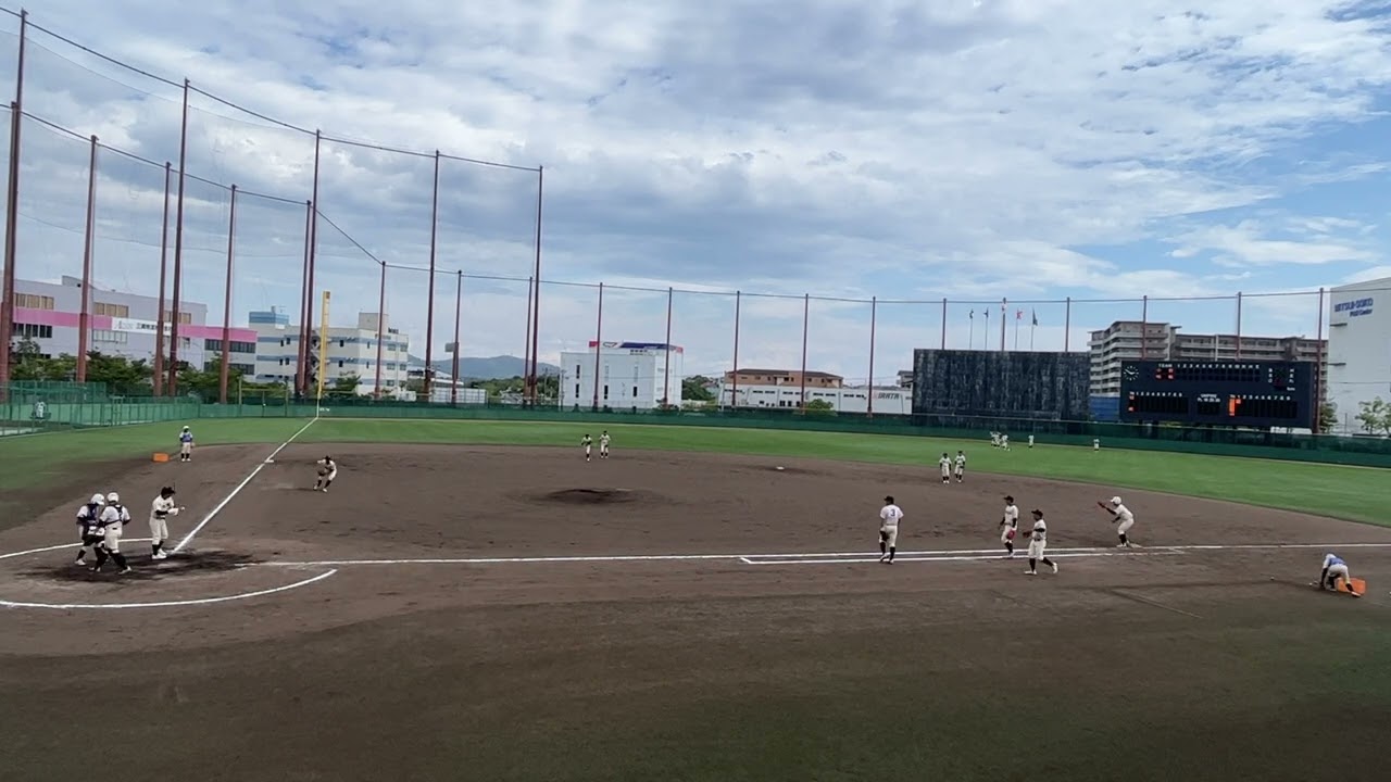 Japanese High School Infield Work - Hyogo Baseball Tournament - Kokoyakyu
