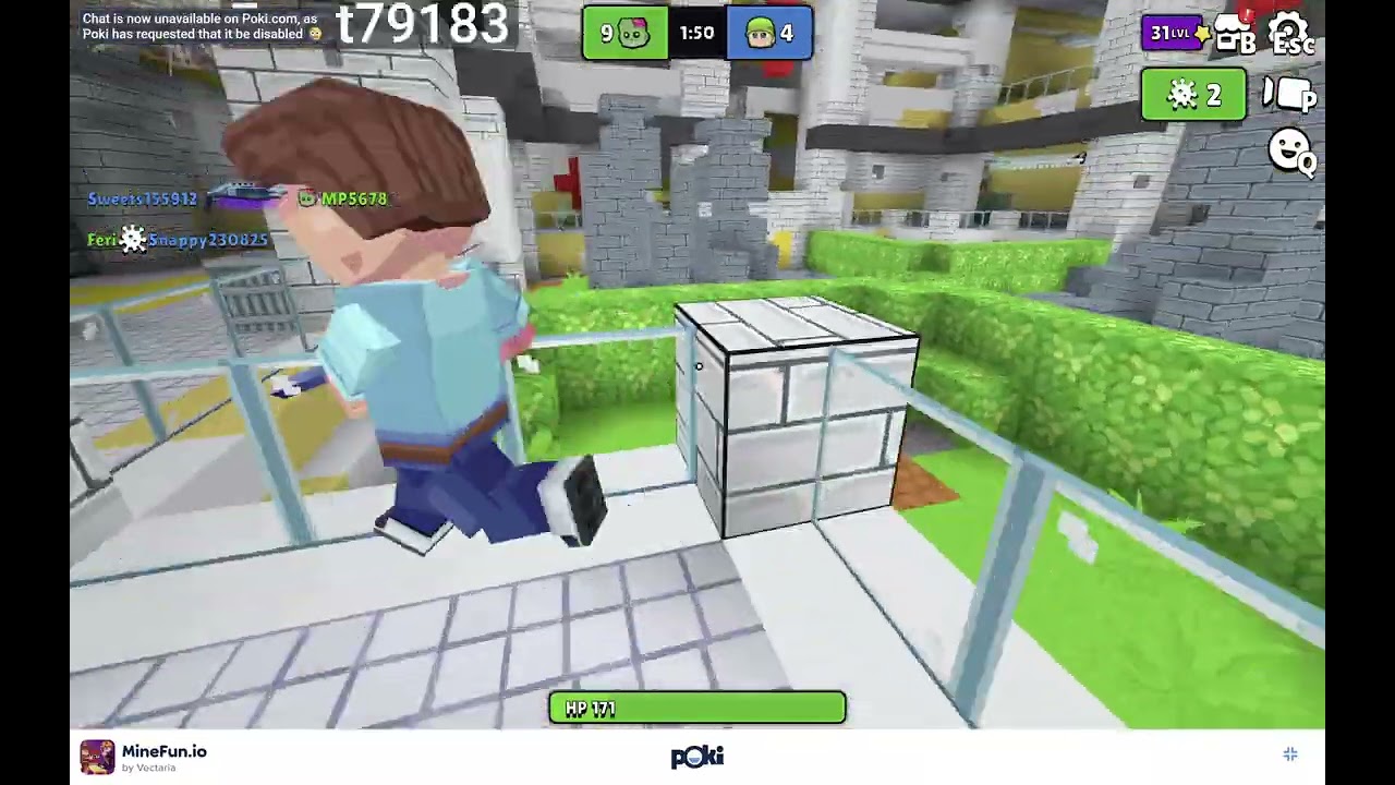 Playing Minefun.io infection only using Lurker.🫠