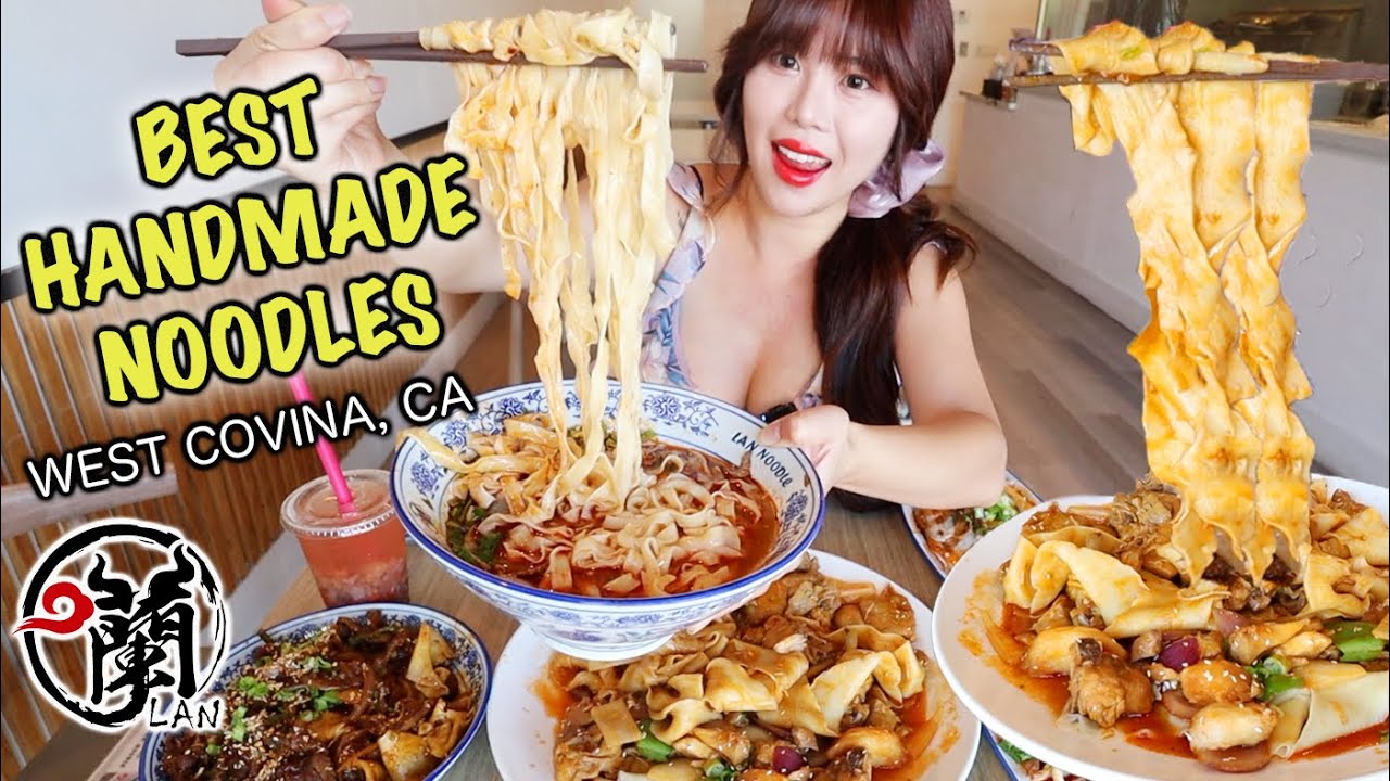 BEST HANDMADE NOODLES MUKBANG 먹방 Wide Chicken Noodles, Spicy Beef Noodle, Pork Belly CHINESE FOOD