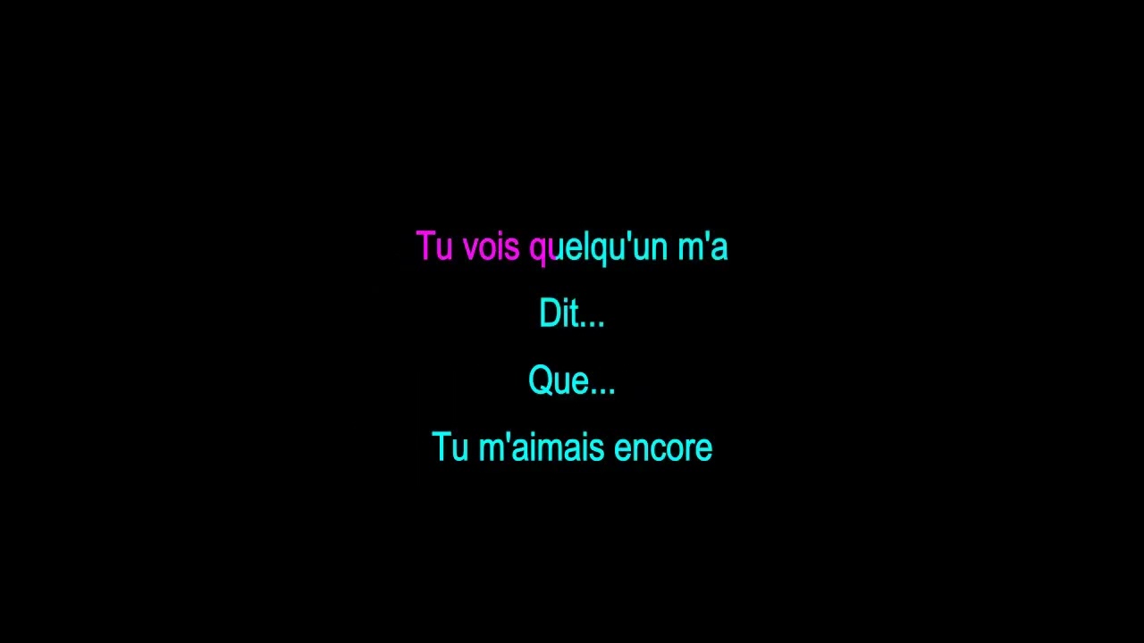 Carla Bruni - Quelqu'un M'a Dit (Tuul Karaoke)