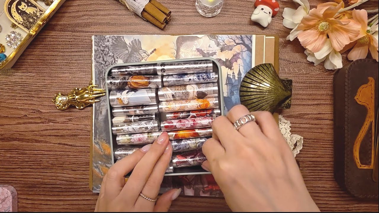 사랑스러운 마녀❤️다이어리꾸미기ASMR #scrapbooking#collage