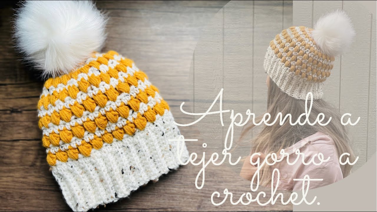 GORRO tejido a crochet /PASO A PASO/ Brenny’s Crochet.