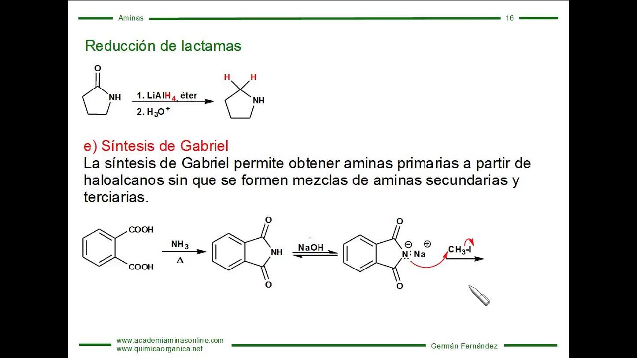 Síntesis de aminas