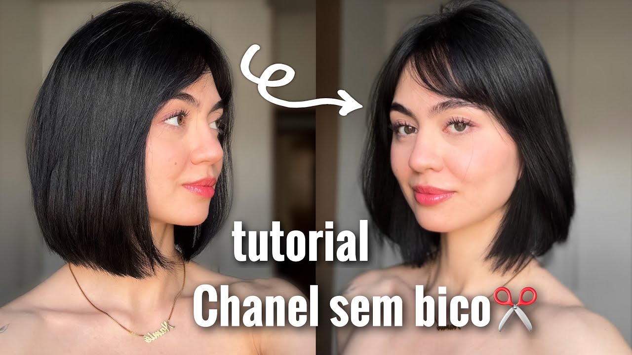 CORTANDO O CABELO CHANEL SEM BICO (EM CASA) | Namie Kishimoto