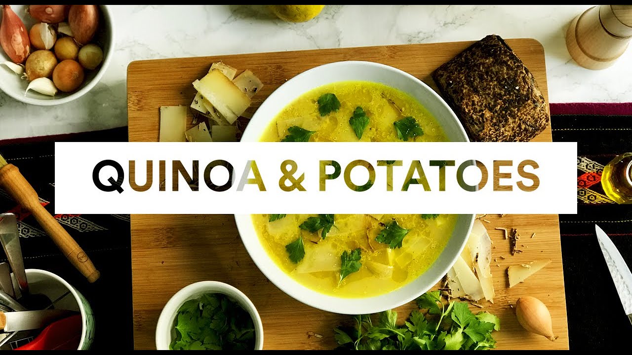 Quinoa and potatoes soup