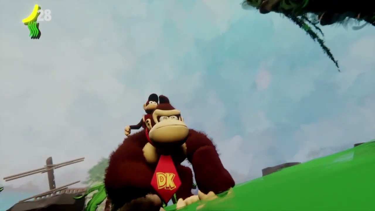 Open-World Donkey Kong 3D platformer gameplay