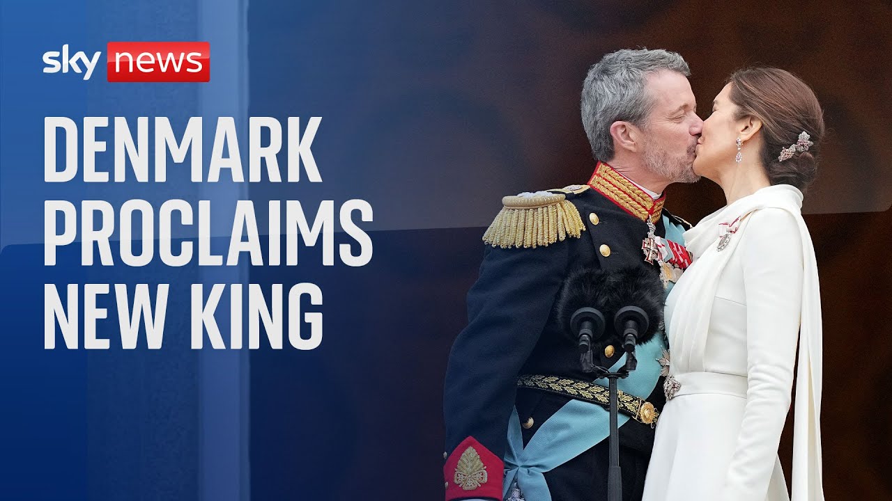 Denmark proclaims a new king as Queen Margrethe II signs abdication