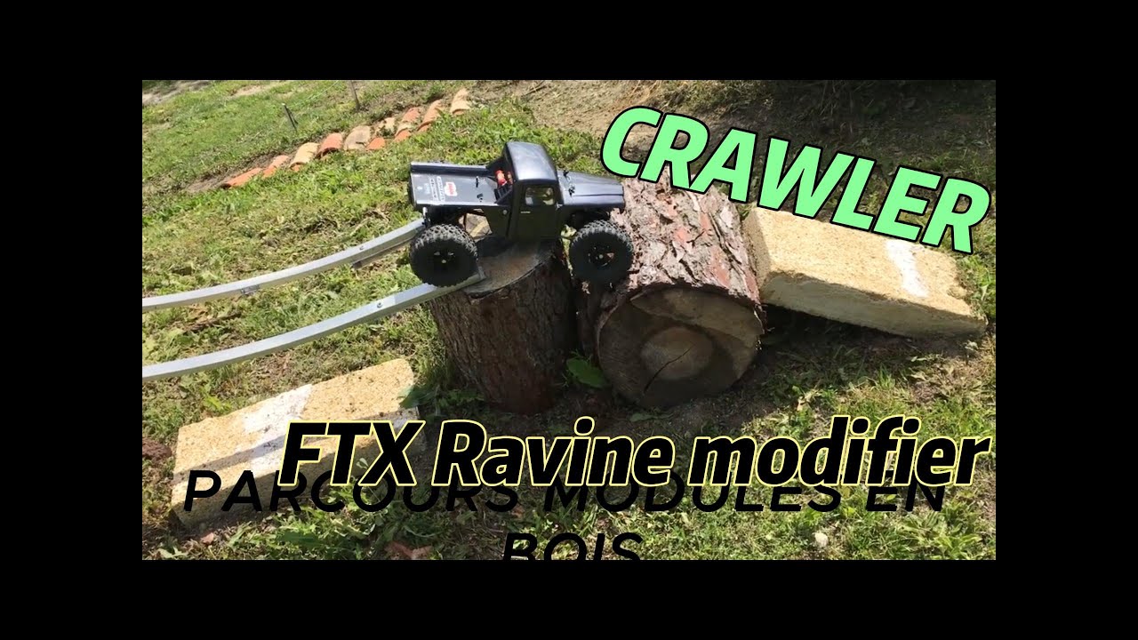 Crawler parcours modules RCFadas avec le FTX Ravine t2m swinger modifier.
