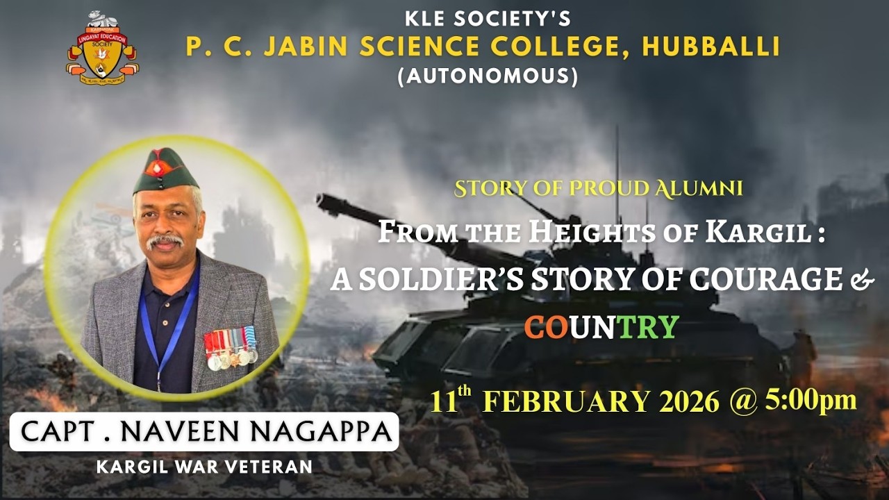 𝐅𝐫𝐨𝐦 𝐭𝐡𝐞 𝐇𝐞𝐢𝐠𝐡𝐭𝐬 𝐨𝐟 𝐊𝐚𝐫𝐠𝐢𝐥: | 𝐊𝐋𝐄𝐒 𝐁𝐂𝐀, 𝐇𝐔𝐁𝐁𝐀𝐋𝐋𝐈🎓 𝐀𝐥𝐮𝐦𝐧𝐢 𝐒𝐩𝐨𝐭𝐥𝐢𝐠𝐡𝐭: 𝐂𝐚𝐩𝐭. 𝐍𝐚𝐯𝐞𝐞𝐧 𝐍𝐚𝐠𝐚𝐩𝐩𝐚 𝐋𝐢𝐯𝐞!