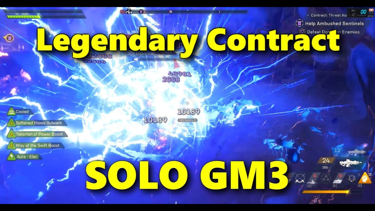 Anthem - Legendary Contract in Grandmaster 3 - Interceptor SOLO Melee Gameplay