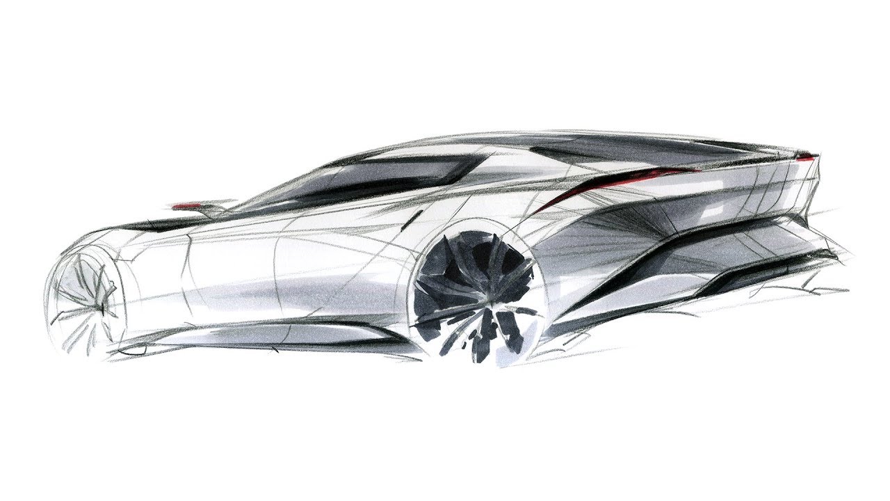 how to sketch a car