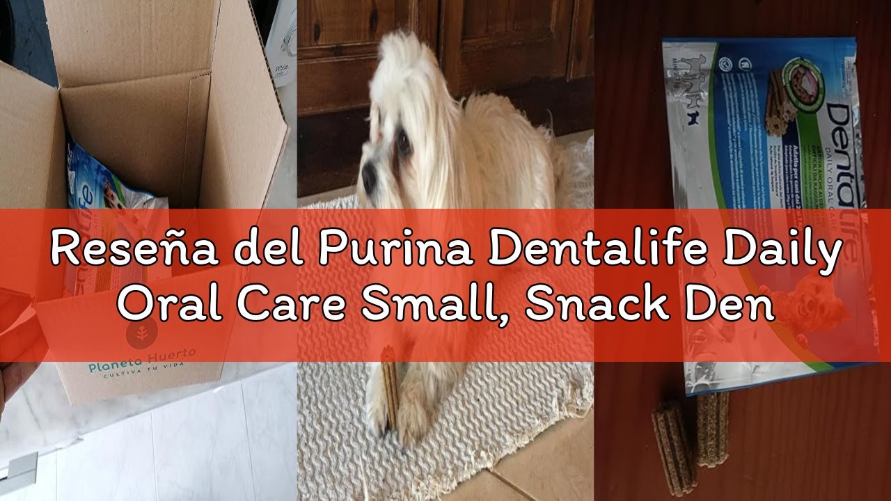 Reseña del Purina Dentalife Daily Oral Care Small, Snack Dental, premio para perros pequeños, Mini ,