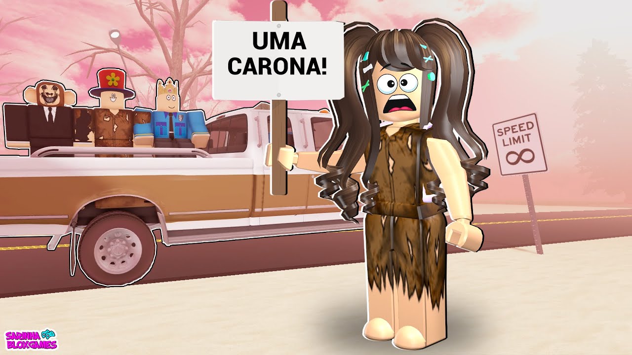 CARONA PERIGOSA NO MEIO DA ESTRADA!! Hitch a Hike - Roblox