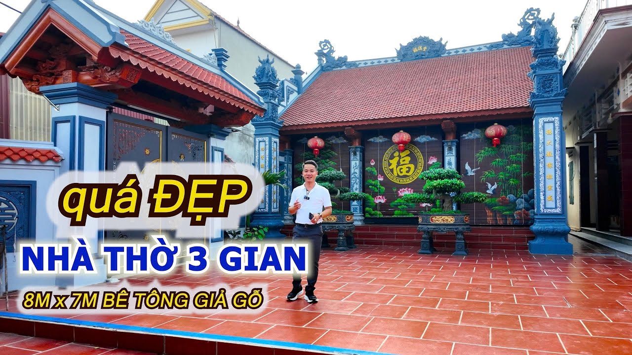 1 TỶ 500 TRIỆU CẢ KHUÔN VIÊN CHO MẪU NHÀ THỜ ĐẸP TẠI HƯNG YÊN