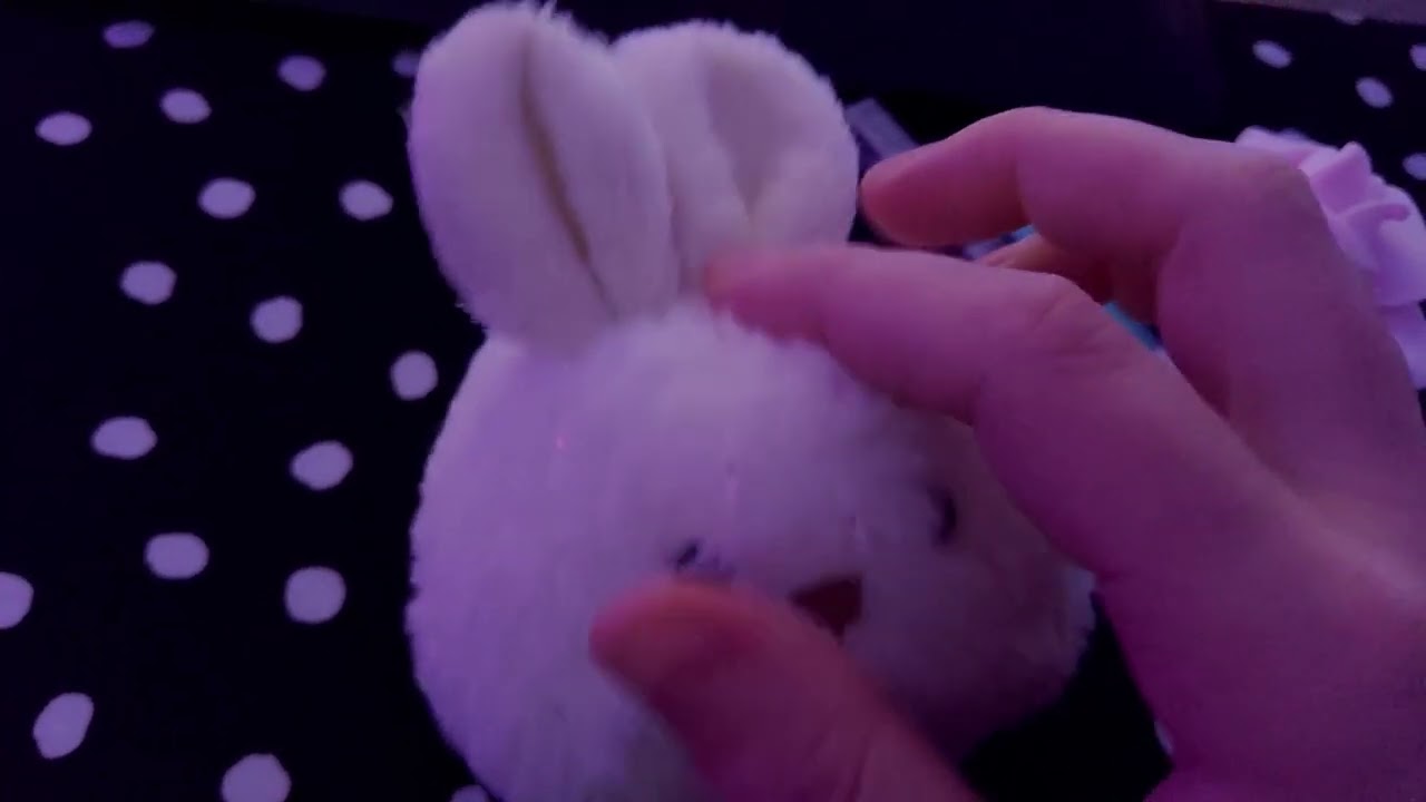 ASMR wet mouth sounds and scratching doughballs ears