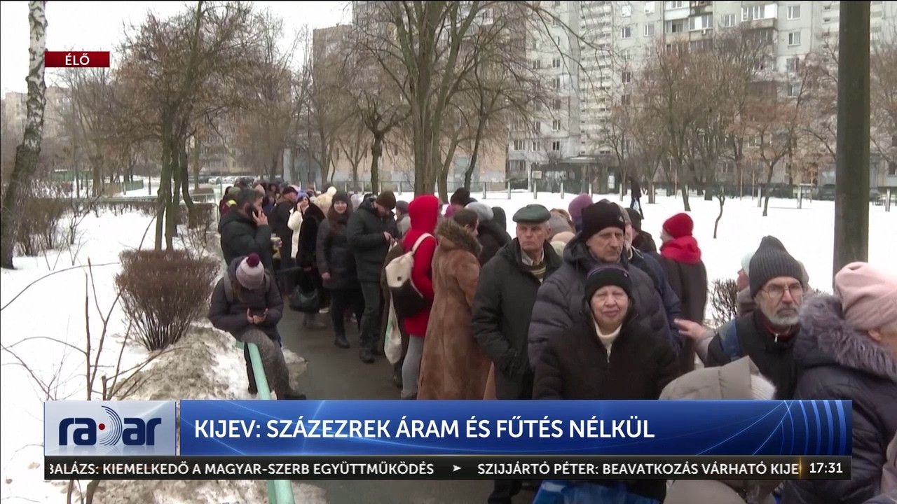 Kijev: Százezrek áram és fűtés nélkül - HírTV