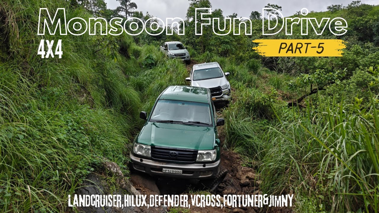 4x4 Monsoon Offroad FunDrive | Part-5 | Landcruiser X Hilux X Defender X VCross X Fortuner X Jimny