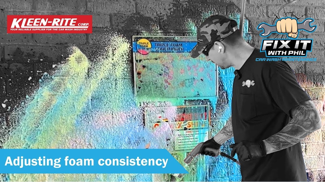 Adjusting Foam Consistency - Fix It With Phil | Kleen-Rite