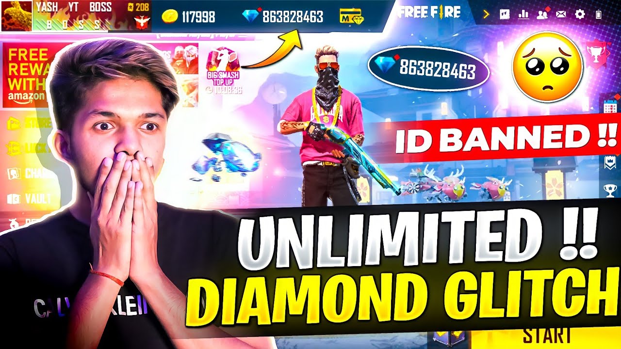Unlimited Diamond Glitch !! 😳💔