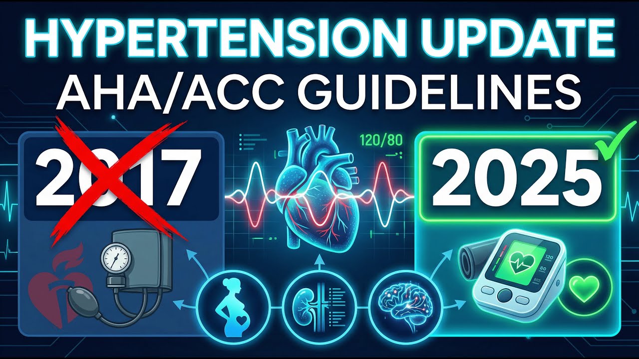 2025 AHA/ACC Hypertension Guidelines: Key Changes from 2017 #medical