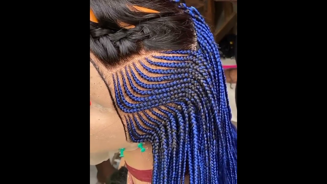 four step all back Ghana braid wig very detailed