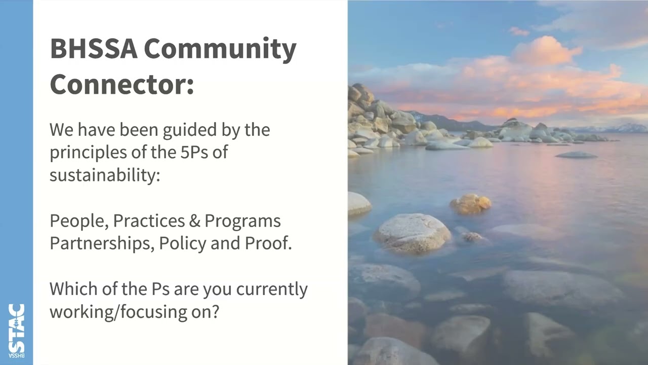 Extending Our Efforts:   A Community of Practice for BHSSA Phase 4 Sustainability Grantees