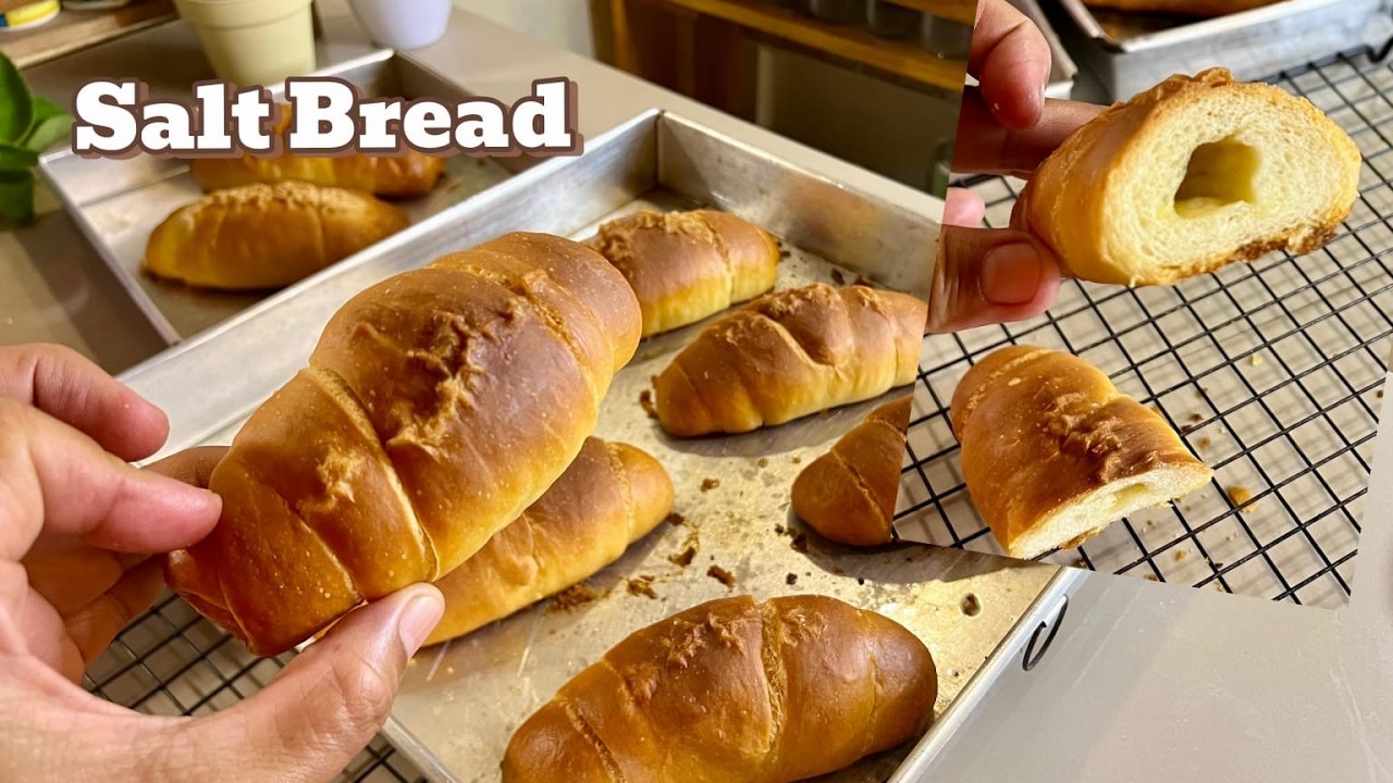 Salt Bread/Roti Asin Korea. Bikinnya Mudah,Tapi Kok Enak Ya./Gurih, Renyah di luar, Empuk di dalam.