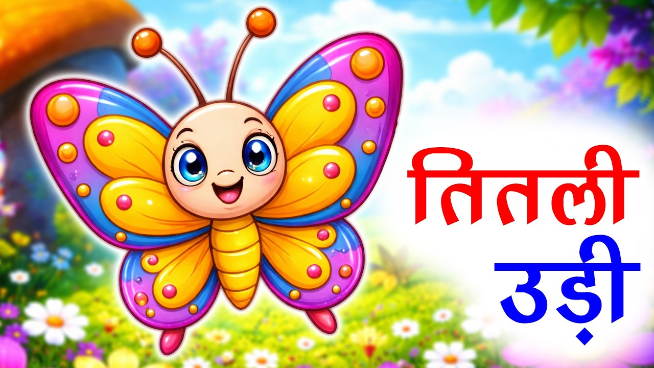 Titli Udi | तितली उड़ी + Many More Popular Rhymes For Kids | Hindi Rhymes