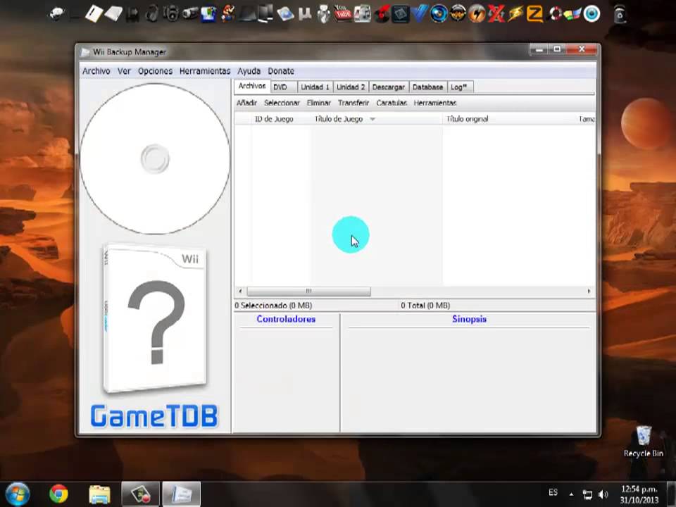 Convertir juegos para wii... ISO - WBFS (HD)
