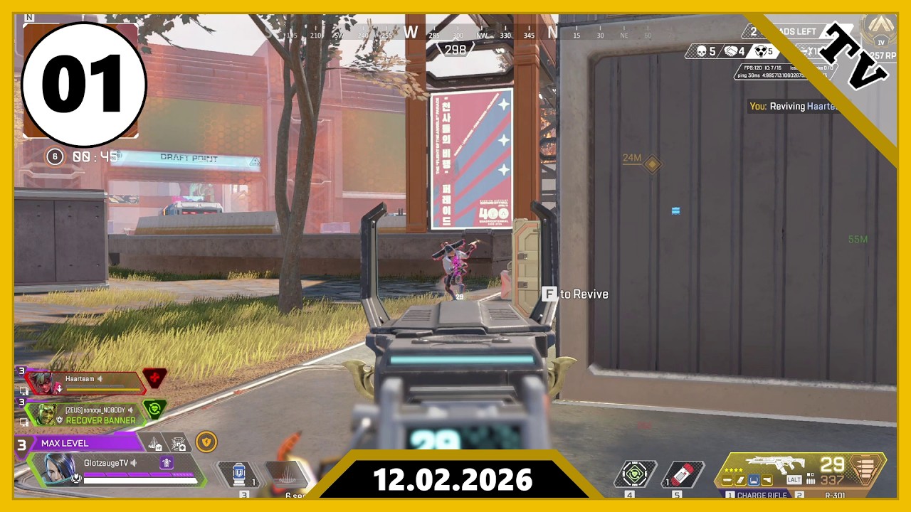 Ranked ist nun wieder Pubs mit Batch ._. 🧱 Apex Legends S28 [001] (Gold 4)