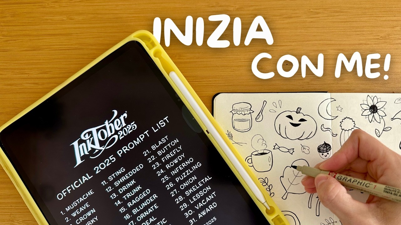 INKTOBER PER PRINCIPIANTI: LA SFIDA CHE TI FAR&Agrave; DISEGNARE DI PI&Ugrave; ✍️