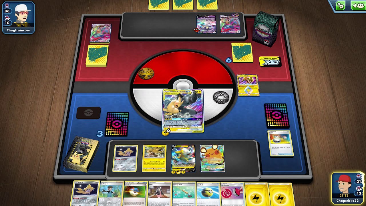 PTCGO Gameplay #1 (Using Pikarom this time)