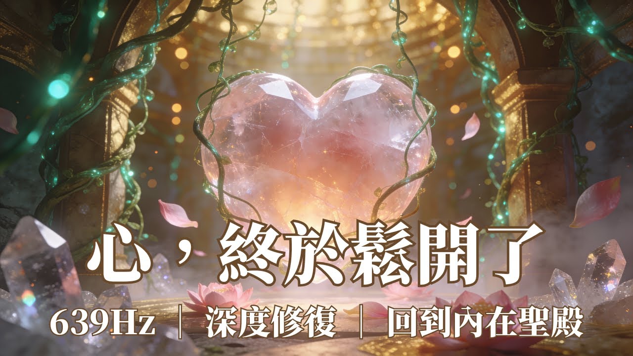 【靜之體系】639Hz 奇蹟頻率｜修復心輪、安撫情緒、重啟內在愛的力量｜睡眠與冥想專用#639hz  #heartchakrahealing  #HeartSanctuary