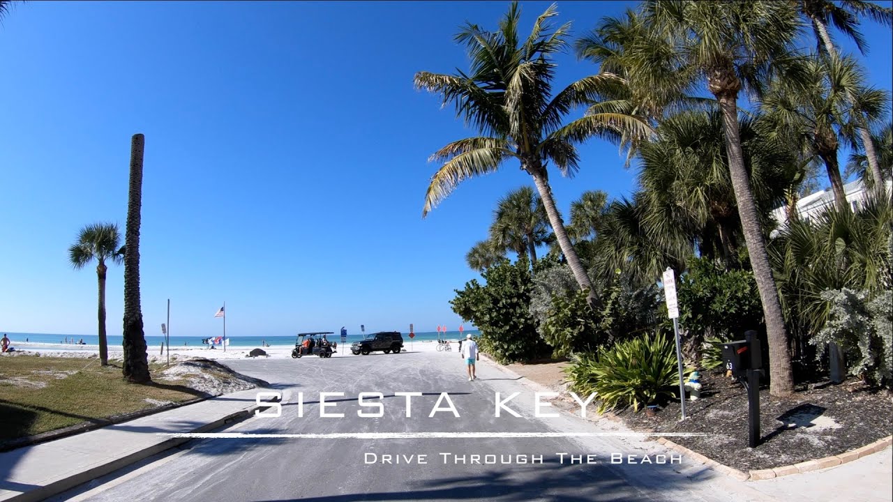 Siesta Key Drive in Sarasota Florida | 4K Street View Tour