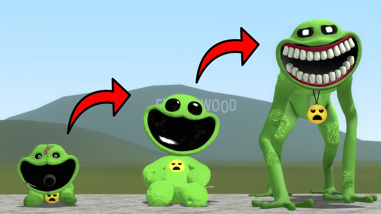 EVOLUTION OF FORGOTTEN SMILING CRITTERS FEARFUL FROG POPPY PLAYTIME CHAPTER 3 In Garry's Mod