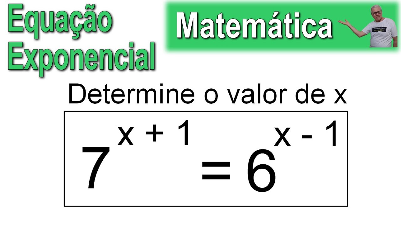 GRINGS ☑ EQUAÇÃO EXPONENCIAL COM BASES DIFERENTES @omatematico.com