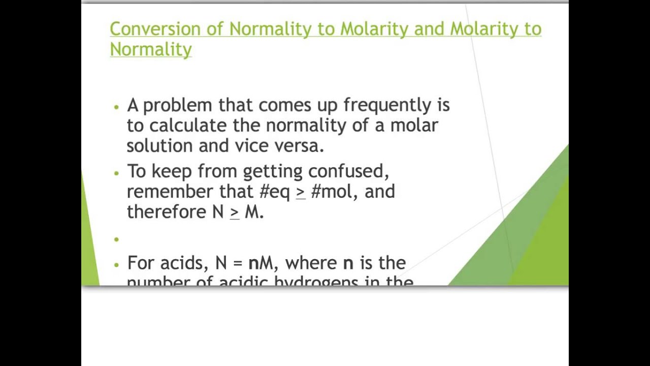 molarity and molality problems