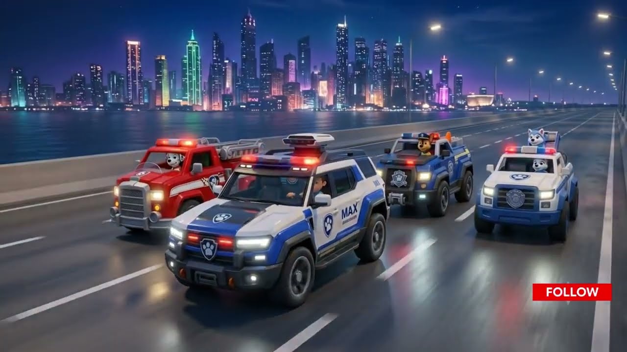 Hero Paws 🚒 Fire in the Town! | Rescue Song | 3D Cartoon Animation