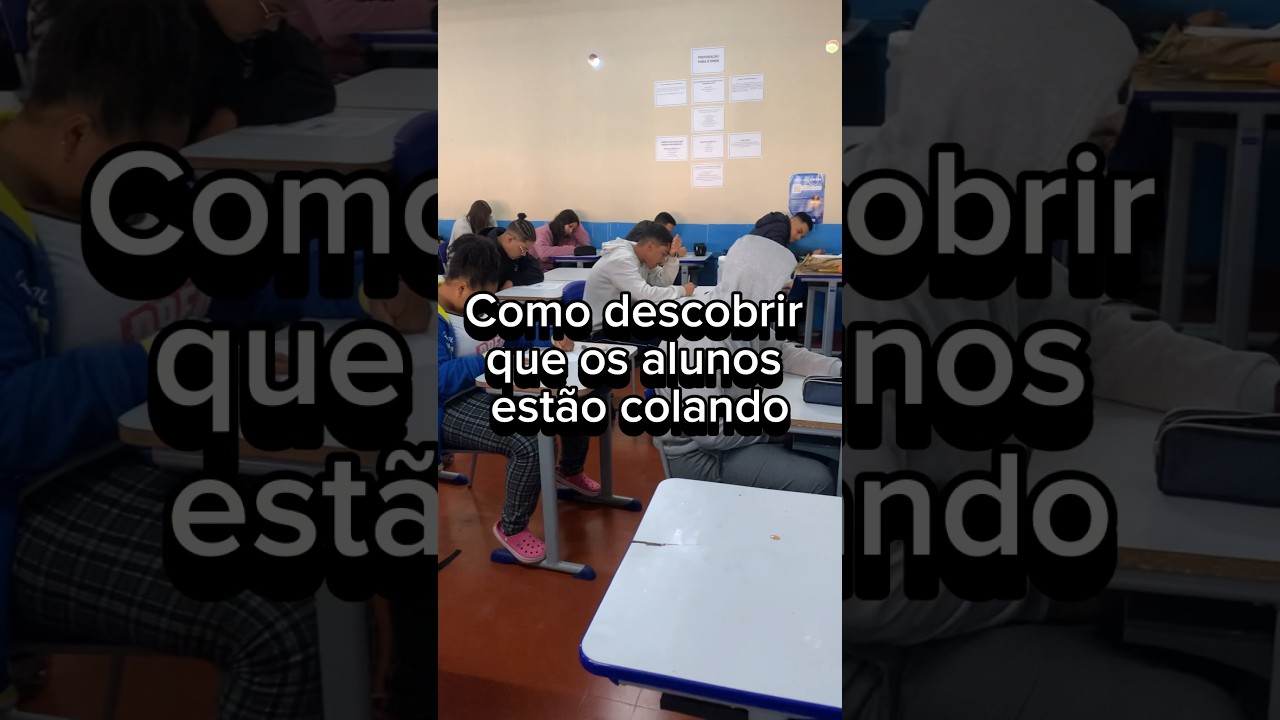 Como descobrir que os alunos est&atilde;o colando?👀😂😂#prova #escola #memes #professor #professora #humor