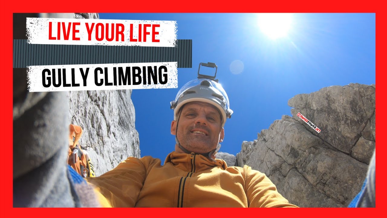 Alpstein klettern exrem schöne Rinne - live your life today